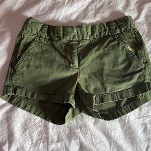 J. Crew Olive Green Women's chino shorts